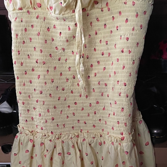 2/$50 Free People Yellow Floral Midi Dress - Picture 6 of 7